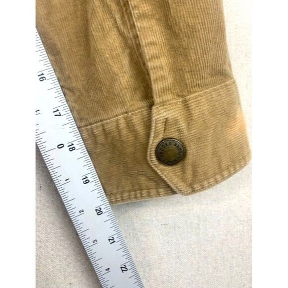 Brooks Brothers Men's XL Camel Tan Thick Corduroy Shacket Button-Front - Picture 7 of 9